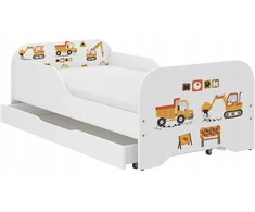 Wooden Toys MIKI vaikiška lova 160x80 + čiužinys + stalčius!