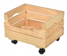 Woodenboxes DREWNIANA SKRZYNKA NA KÓŁKACH WARZYWA OWOCE