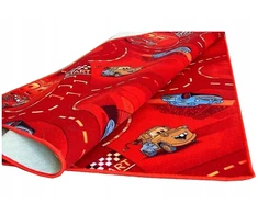 Wykadziny I Dywany Dywanik dziecięcy Disney CARS – Zygzak McQueen dydis 200x300 raudona