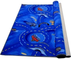 Wykadziny I Dywany Dywanik dziecięcy Disney CARS – Zygzak McQueen dydis 150x200 Mėlyna