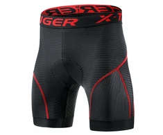 X-Tiger Dviračių kelnaitės su geliniu įdėklu apatinės kelnės LEGS STABILIZATION PRO M