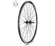XMX Dviračio padanga Rear Wheel 36H 28" , juoda