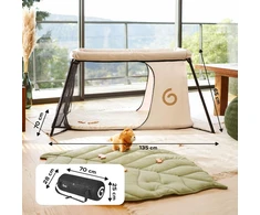 Y65 Babymoov Moov &amp; Sleep Lovytė turystyczne 135x70x65cm OPIS!!!!