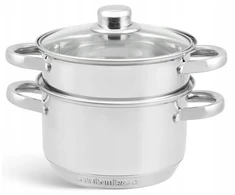 Yermos GARINIS PUODAS Garų puodas 3 vnt 5L 24cm INDUKCINĖS Dujos 9243