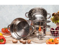 Yermos GARINIS PUODAS Garų puodas 5 vnt 3,7L 22cm INDUKCINĖS dujos 9225