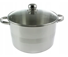 Yermos STORDAS Plieninis PUODAS 7x DUGNIS su DANGIU 10L 28cm DUJŲ ĮVEDIMAS 9309