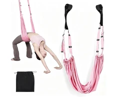 YOGA SWING ELASTINIS FITNESS DIRŽELAS ANTIGRAVITY HAMAKAS POLIESTERIS