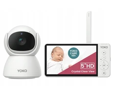 YOKO DESIGN YOKO X5 elektroninė auklė – su Clean Connection technologija | 5 HD ekranas