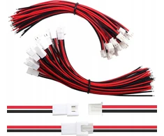 Yunique Žalias-Clean-Power, 30 porų JST XH 2.54 2 pin jungčių su 150 mm 22AWG laidais, elektronikai