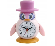 Žadintuvas Perfect BB152 pingwin rožinė alarm snooze pašvietimas wskazówkowy