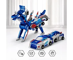 ŽAISLAI VAIKAMS MAGNETINIAI AUTOMOBILIAI ROBOTŲ FIGŪRŲ DOVANŲ RINKINYS 2in1 Mini