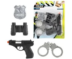 Žaisliniai policininko reikmenys Toi Toys 4vnt. 3+ m.