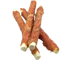 Real Dog SNACKS Žaliaminės odos ritinys su triušiena 25cm 500g