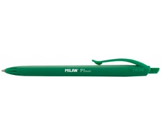 Žalias rašiklis Milan P1 Rubber Touch, automatinis