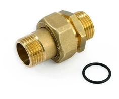 Žalvarinė ardoma jungtis GENERAL FITTINGS, 1", kampinė, vid/išor
