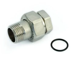 Žalvarinė ardoma jungtis GENERAL FITTINGS, 3/4", tiesi, chrom., vid/išor