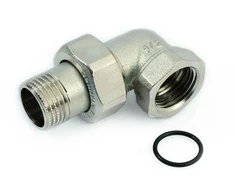 Žalvarinė ardoma jungtis GENERAL FITTINGS, 3/4", kampinė, chrom., vid/išor