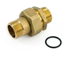 Žalvarinė ardoma jungtis GENERAL FITTINGS, 3/4", kampinė, vid/išor