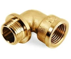 Žalvarinė chrom. alkūnė GENERAL FITTINGS, 1/2", vid/išor