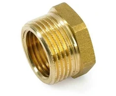 Žalvarinė redukcija GENERAL FITTINGS, 1/2"x 3/8", išor/vid