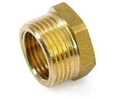 Žalvarinė redukcija GENERAL FITTINGS, 3/8"x 1/4", išor/vid