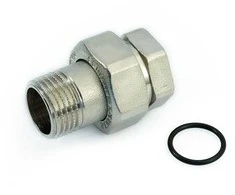 Žalvarinis chrom. nipelis GENERAL FITTINGS, 1"