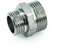 Žalvarinis chrom. redukuotas nipelis GENERAL FITTINGS, 1/2"x 3/8", išor/išor