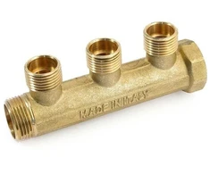 Žalvarinis kolektorius GENERAL FITTINGS, 1"x 1/2", 3-jų žiedų