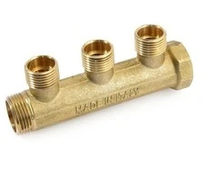 Žalvarinis kolektorius GENERAL FITTINGS, 1"x 1/2", 3-jų žiedų