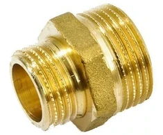 Žalvarinis redukuotas nipelis GENERAL FITTINGS, 1/2"x 3/8", išor/išor