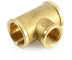 Žalvarinis redukuotas trišakis GENERAL FITTINGS, 1"x 1/2"