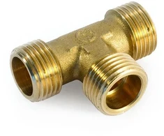 Žalvarinis trišakis GENERAL FITTINGS, 3/4", išor/išor/išor