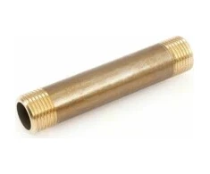 Žalvarinis trumpasriegis GENERAL FITTINGS, 1/2"x 80 mm, išor/išor