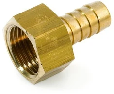 Žalvarinis žarnos antgalis GENERAL FITTINGS, 1/2"x 14 mm, vid. sr.