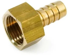 Žalvarinis žarnos antgalis GENERAL FITTINGS, 1/2"x 12 mm, išor. sr.