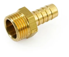 Žalvarinis žarnos antgalis GENERAL FITTINGS, 1/2"x 14 mm, išor. sr.