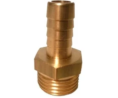Žalvarinis žarnos antgalis GF, 1/4"x 6 mm, išor. sr.