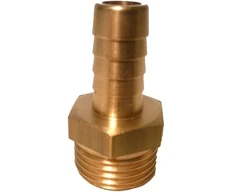 Žalvarinis žarnos antgalis GF, 1/4"x 8 mm, išor. sr.