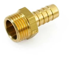 Žalvarinis žarnos antgalis GF, 1"x 20 mm, išor. sr.