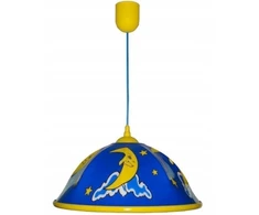 Pakabinamas šviestuvas Zapal Lampa wisząca E27 KSIĘŻYC sufitowa bezpieczny klosz su plexi 40cm mėlyna