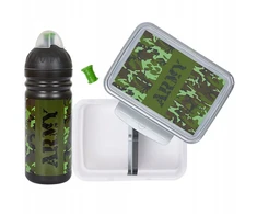 Zdrowy Bidon Army maisto dėžutė ir gertuvė, 2 dalys