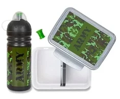 Zdrowy Bidon Army maisto dėžutė ir gertuvė, 2 dalys