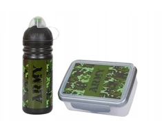 Zdrowy Bidon Army maisto dėžutė ir gertuvė, 2 dalys