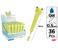 Želinis dekompresinis rašiklis, 0.5mm, mėlynas rašalas