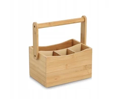 Zeller Laikiklis na przybory kuchenne su rączką, bambus, 21,5x14x12/23