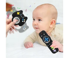 Zgeer SILICONE TEETHER NUOTOLINIS TELEVIZORIAUS PADĖTIS VALDIKLIS JAUTIMO DANTYS 2 Vnt.