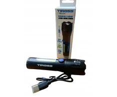 Žibintuvėlis Tiross Žibintuvėlis metalo sp. USB C 1200mAh TIROSS TS-2254