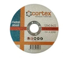Žiedlapinis šlifavimo diskas CORTEX, 115 x 22 mm, P80, aliuminio oksidas