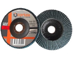 Žiedlapinis šlifavimo diskas CORTEX, 125 x 22 mm, Z40, cirkonis