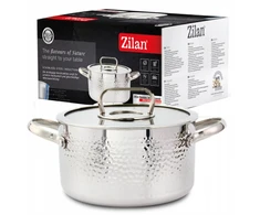 Zilan Plieninis puodas 4,5L, indukcinis